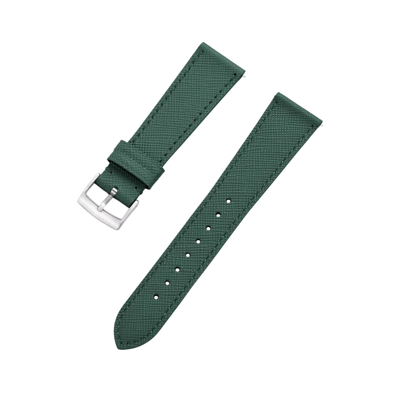 Green Leather Watch Strap – Handcrafted Replacement Band – Helvetus® - Helvetus