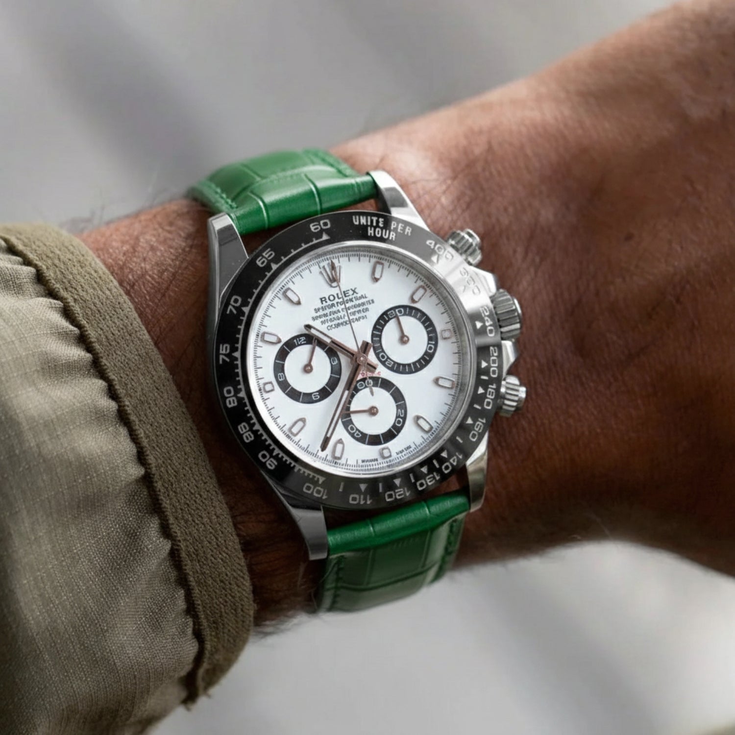 Green Alligator Leather Watch Strap – Handcrafted Replacement Band – Helvetus®