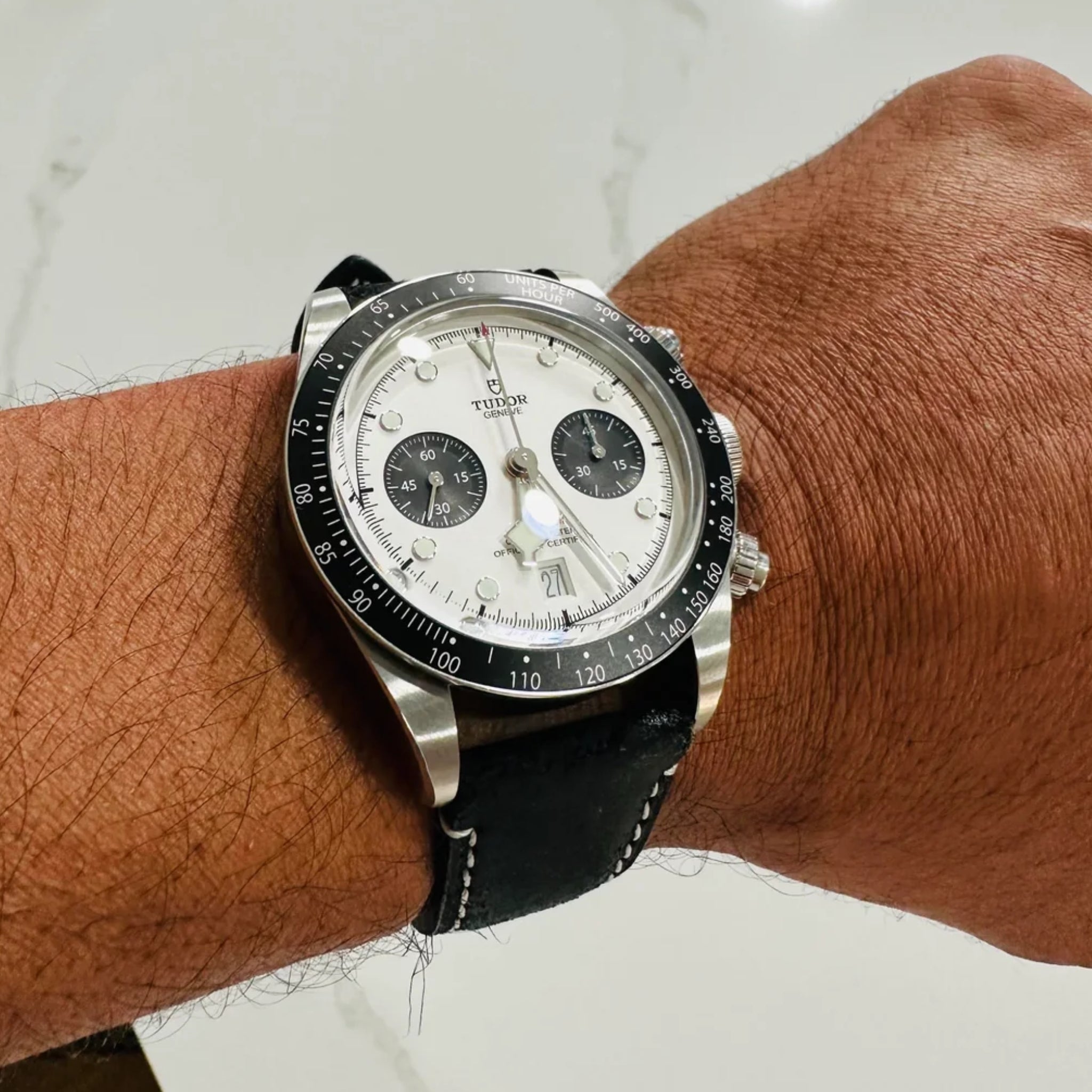 Leather Strap - For Tudor - Black - Helvetus