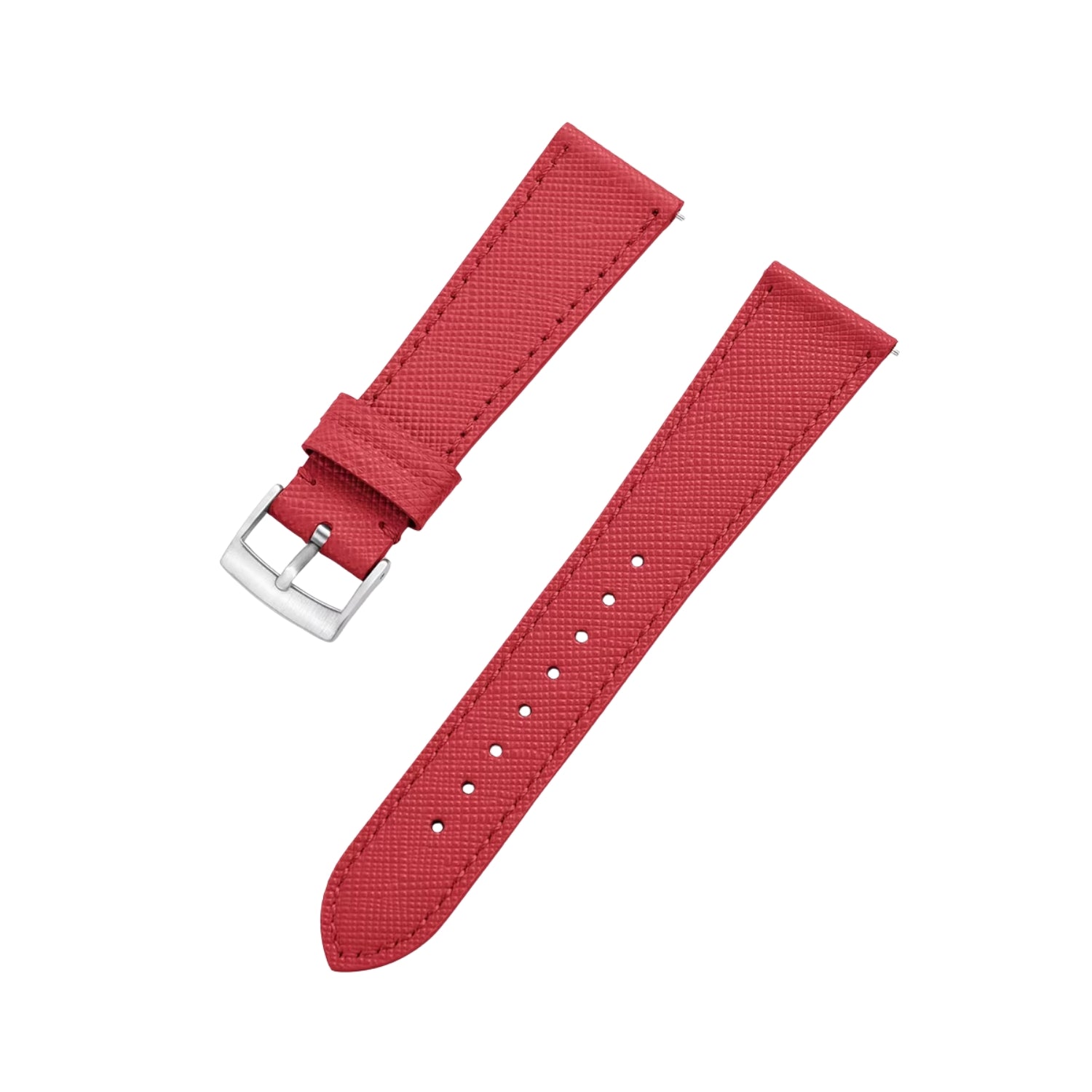 Red Leather Watch Strap – Handcrafted Replacement Band – Helvetus® - Helvetus