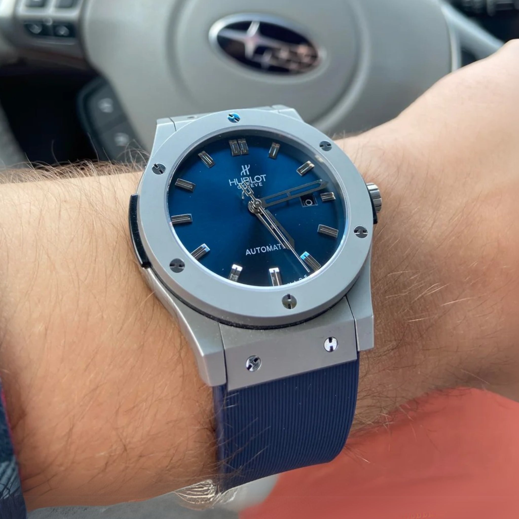 Rubber Strap - For Hublot Classic Fusion - Blue - Helvetus