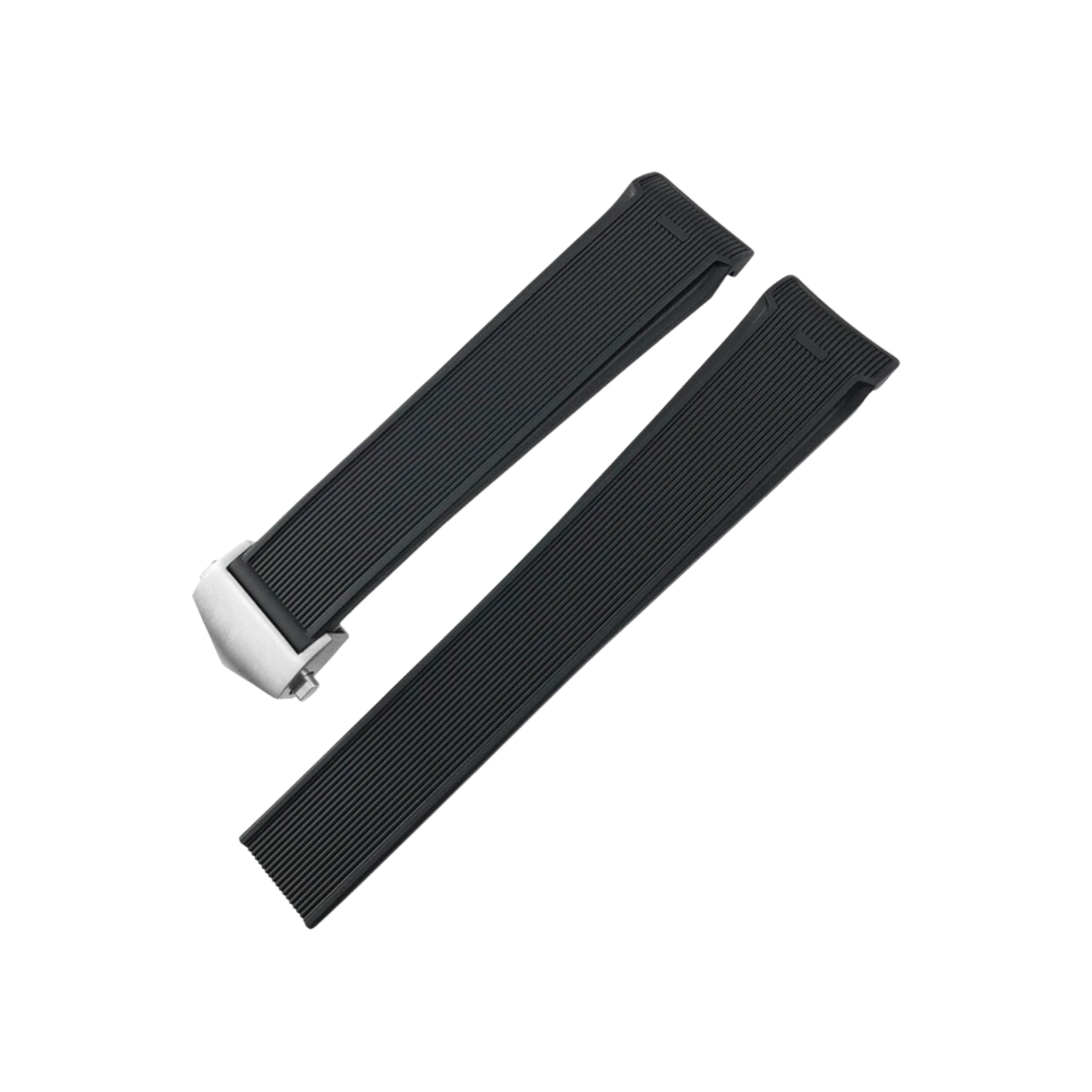 Rubber Strap - For Tag Heuer Aquaracer - Black - Helvetus