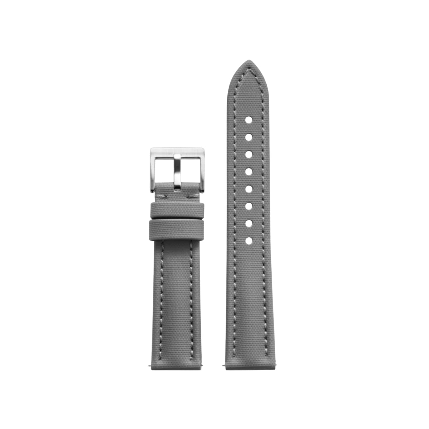 Sailcloth FKM Rubber Watch Strap – Grey – MarinerTex™ by Helvetus® - Helvetus