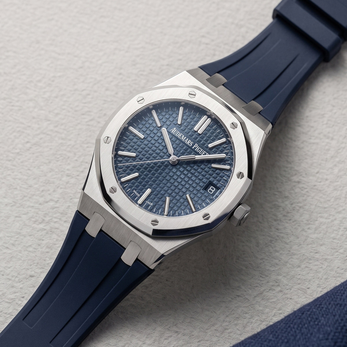 Rubber Strap - For all Audemars Piguet Royal Oak 41mm - Navy Blue