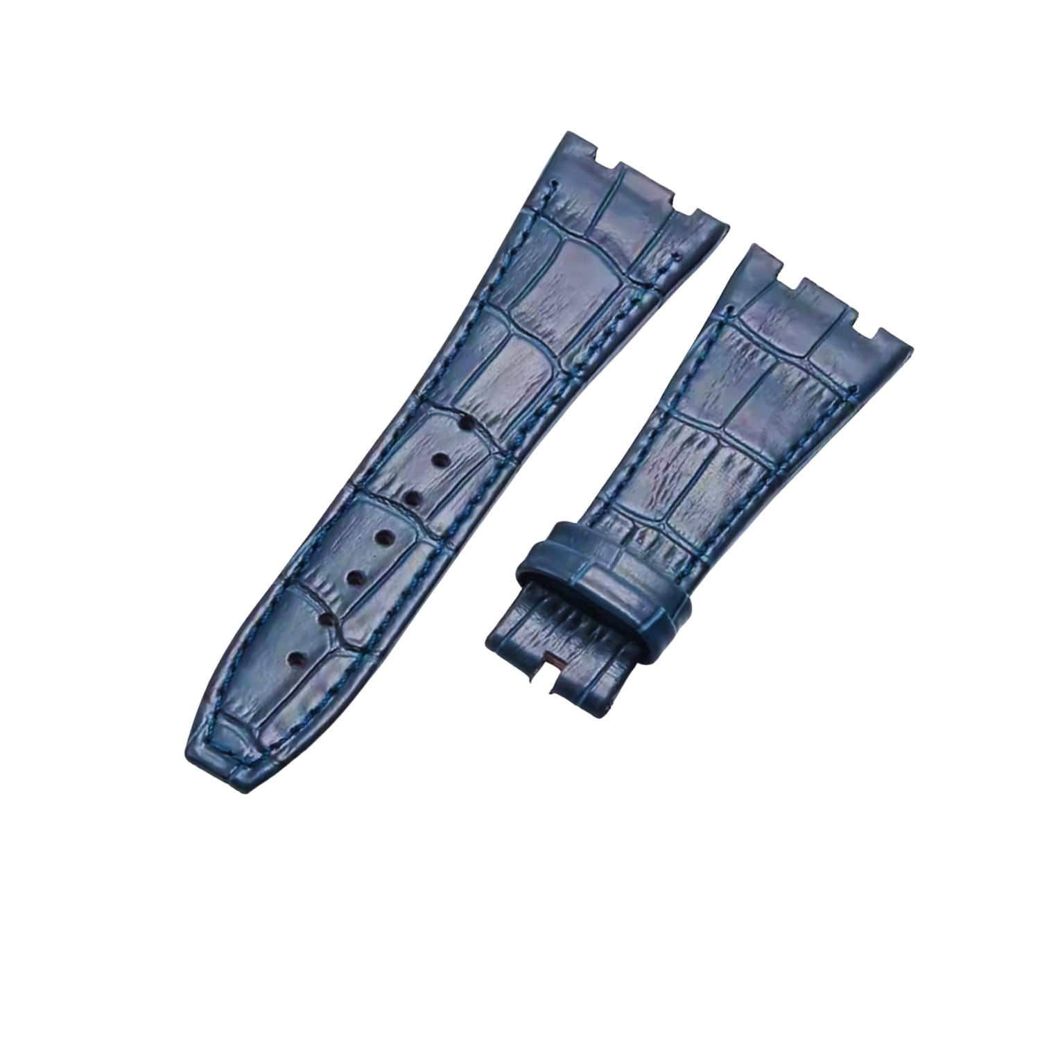 Crocodile Strap - For all Audemars Piguet Royal Oak 41mm - Blue - Helvetus