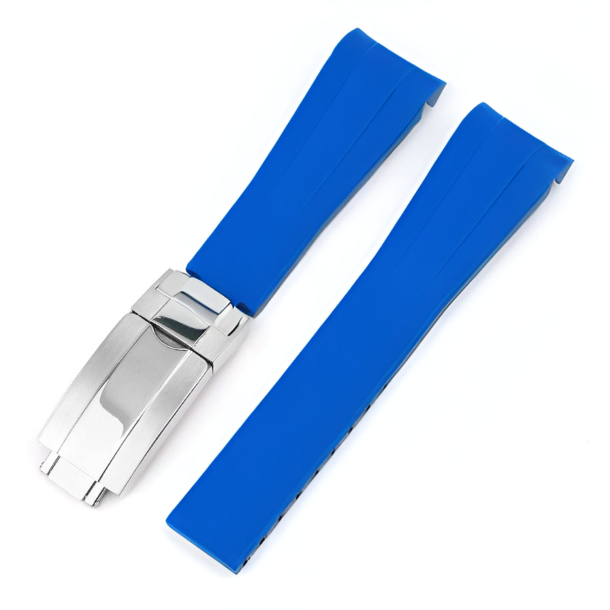 Deployant FKM Rubber Strap - Universal Fit - Blue - Helvetus