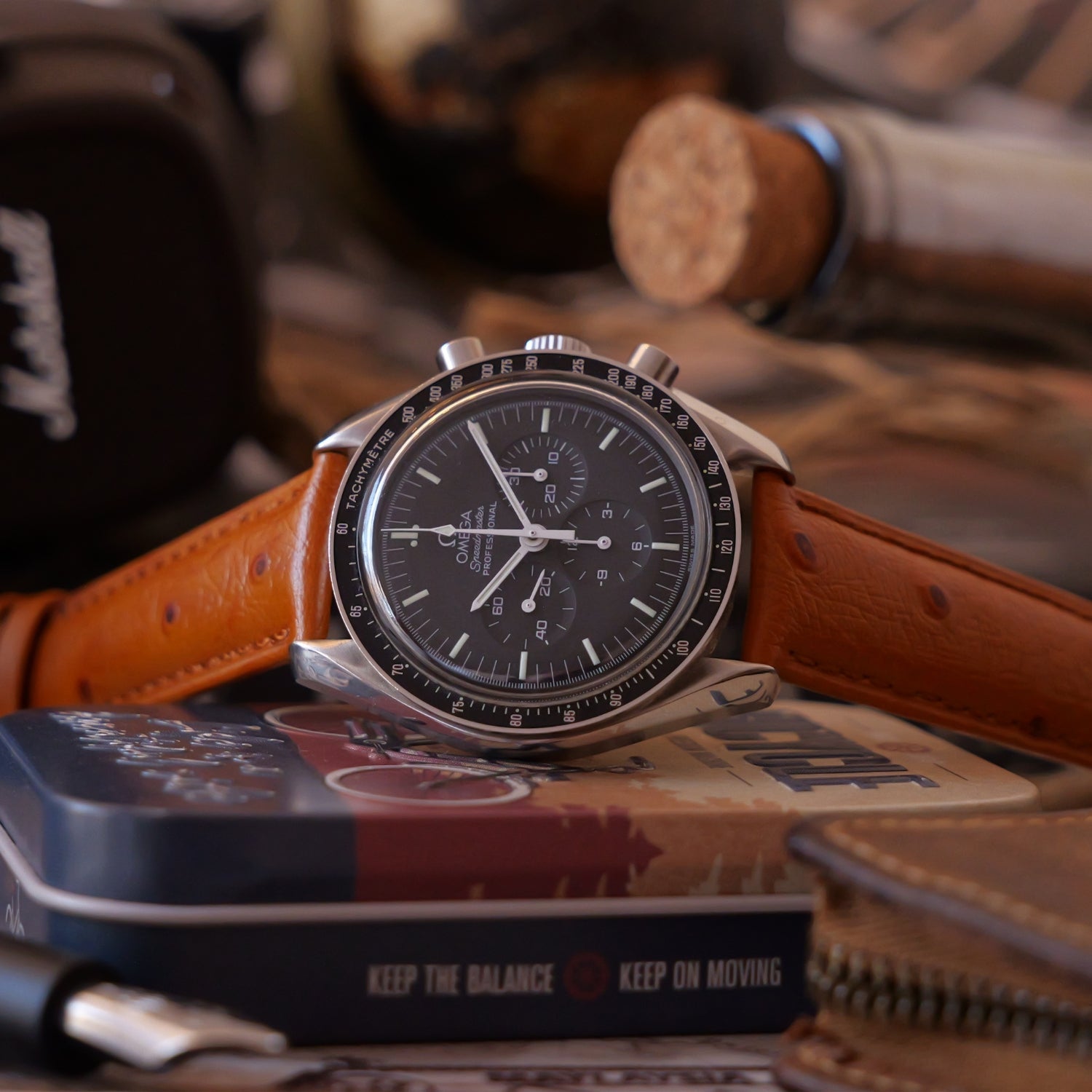 Orange Ostrich Leather Watch Strap – Handmade – Helvetus® - Helvetus