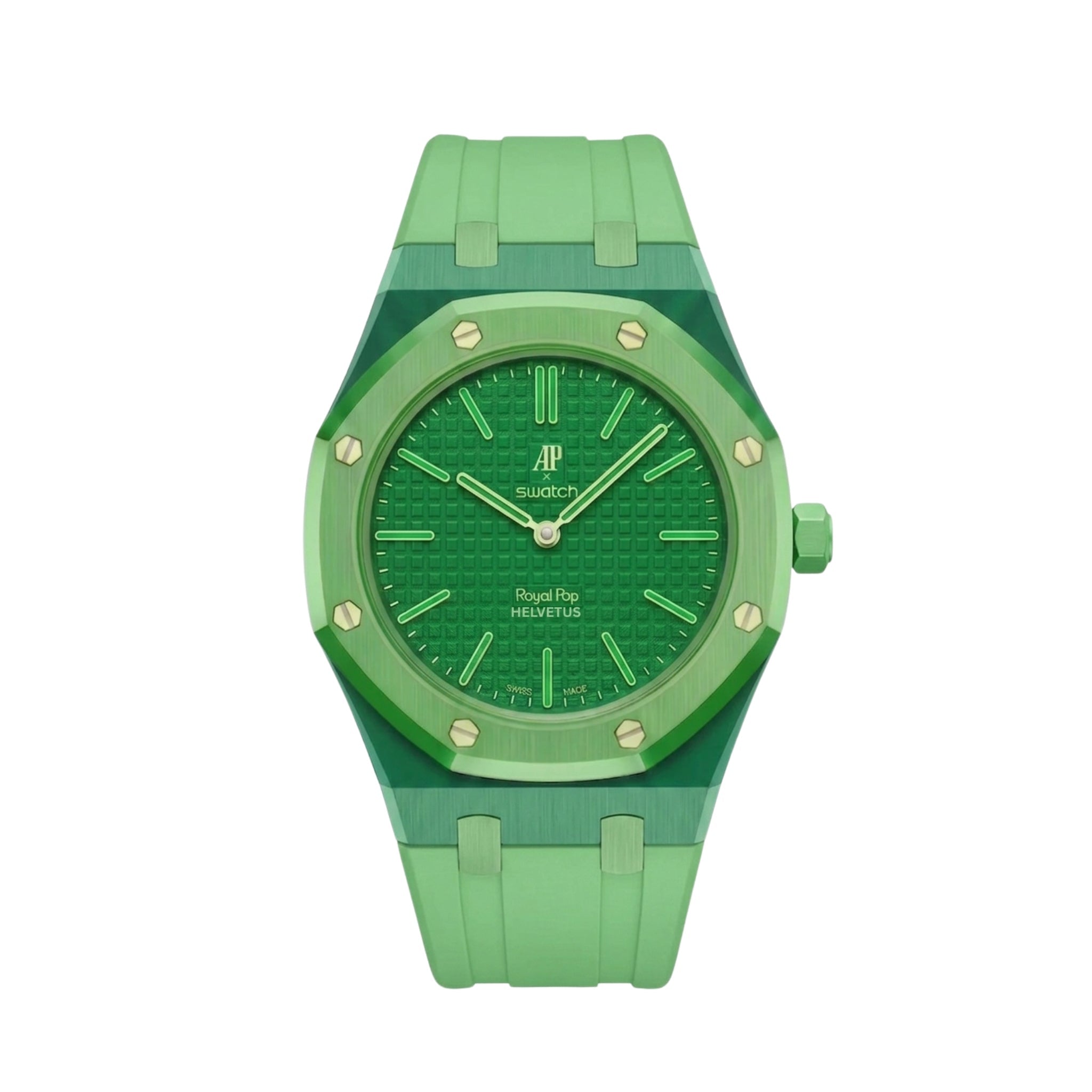 Royal Pop Wrist Strap & Case — For Green Eight (Lépine, Crown at 12) - Helvetus