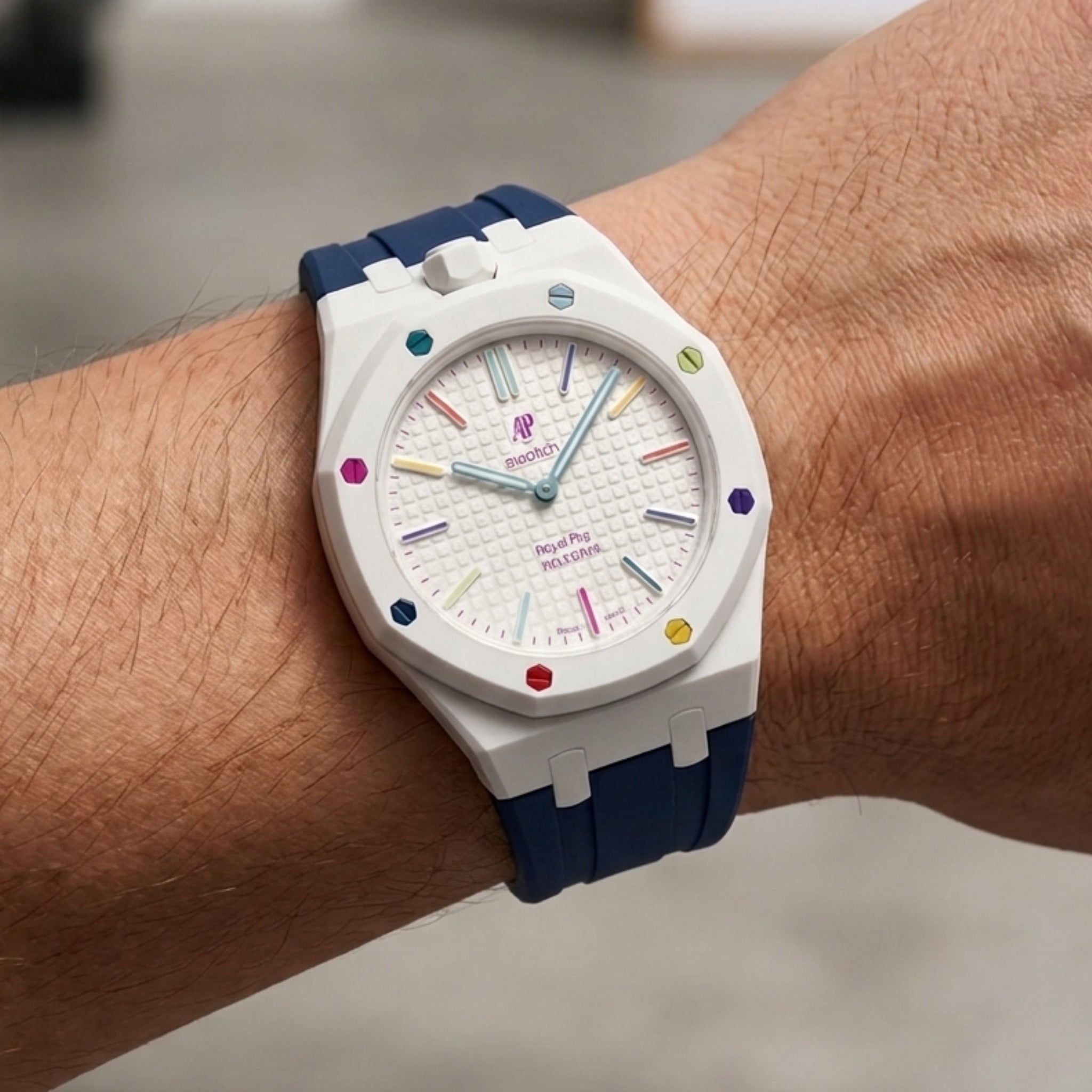 Royal Pop Wrist Strap & Case — For Huit Blanc (Lépine, Crown at 12) - Helvetus