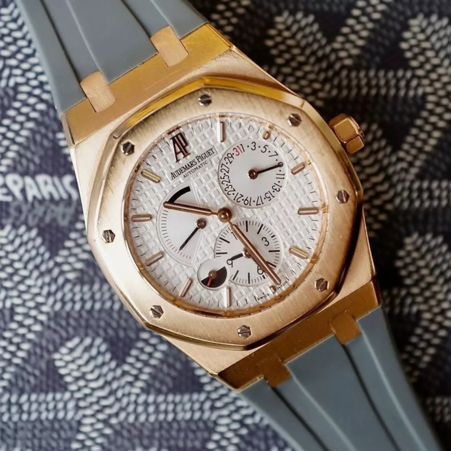Rubber Strap - For all Audemars Piguet Royal Oak 41mm - Grey - Helvetus