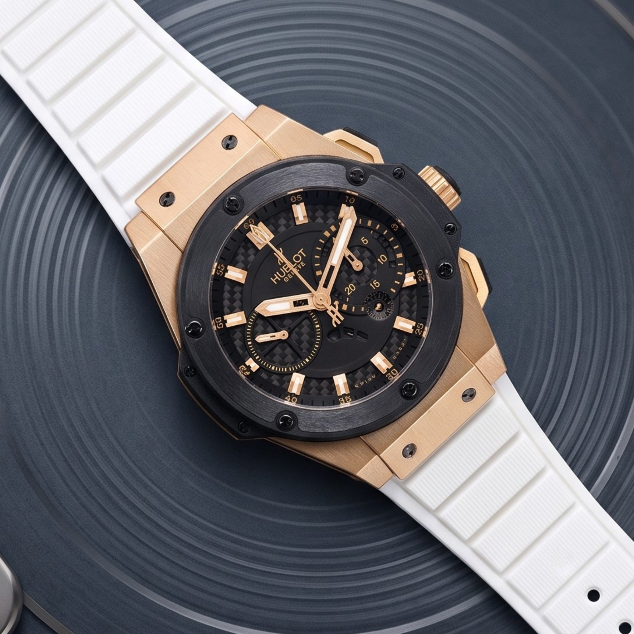 Rubber Strap - For Hublot King Power - White - Helvetus
