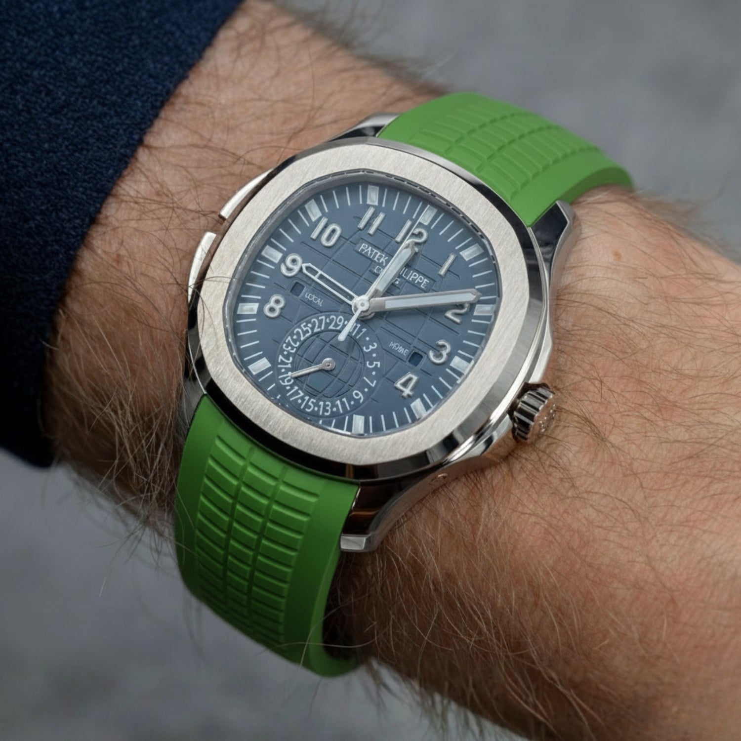 Rubber Strap - For Patek Philippe Aquanaut - Green - Helvetus