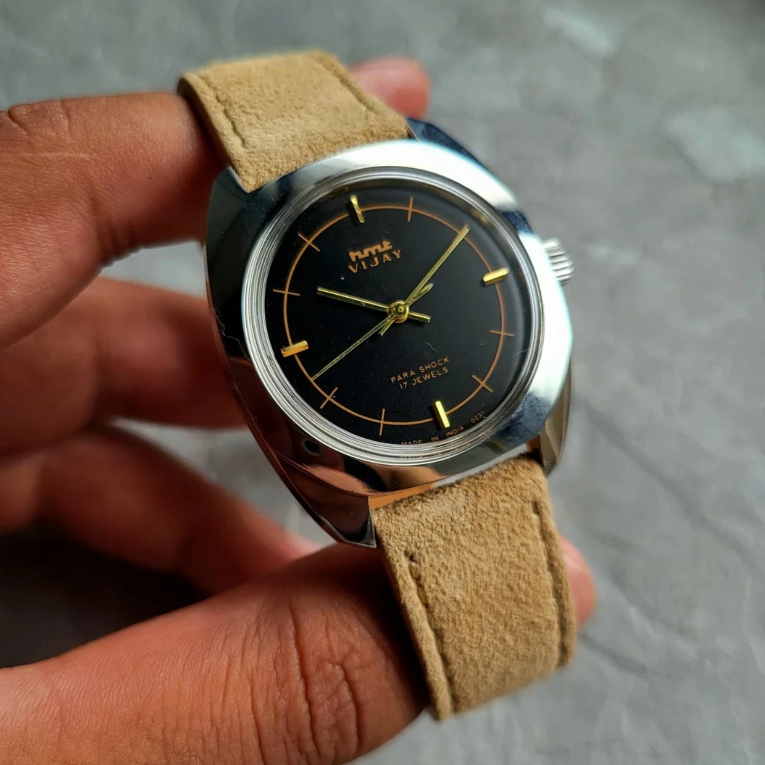 Suede Leather Watch Strap – Beige – Helvetus®